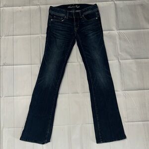 American Eagle Outfitters Dark Indigo Boot Cut Jeans size 2 long